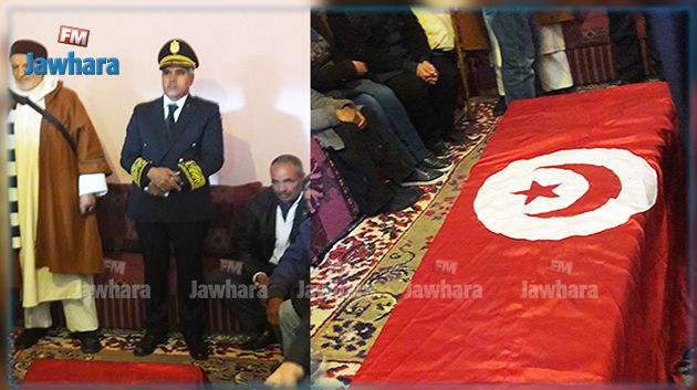 قابس : نقل جثمان شهيد الواجب محسن بن عاسي الى مسقط رأسه بزانوش