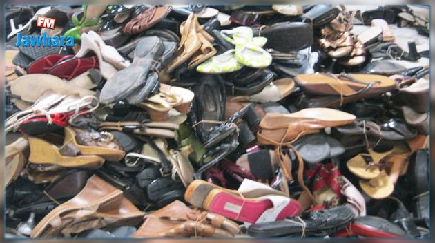 احباط محاولة تهريب أحذية 