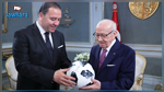 رئيس الجمهورية يستقبل المنتخب الوطني قبل مغادرته إلى روسيا