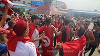 أجواء الجماهير التونسية قبل مقابلة المنتخب الوطني و بلجيكا