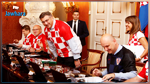 احتفالا بوصول كرواتيا لنهائي كأس العالم الحكومة تعقد اجتماعا بزَيّ المنتخب 