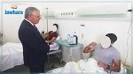 وزير الدفاع يعود العسكريين المصابين في العملية العسكرية بالمغيلة