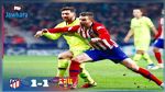 الدوري الاسباني : التعادل الايجابي يحسم قمة اتلتيكو مدريد و برشلونة 