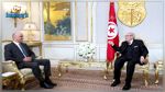 رئيس الجمهورية يتحادث مع وزير الداخلية والرئيس السابق للكنفدرالية السويسرية (فيديو)