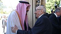 رئيس الجمهورية يستقبل العاهل السعودي