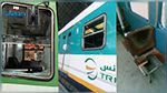 اعتداء على عربات خط 