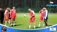 الحصة التدريبية الأولى للمنتخب التونسي قبل مواجهة المنتخب الموريتاني