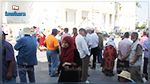 غلق الطريق الرئيسية بمدينة زغوان