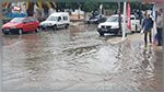 مياه الأمطار تغمر شوارع القيروان 