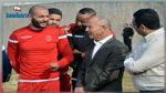 رضا شرف الدين يرفع من معنويات اللاعبين قبل مواجهة الأهلي 