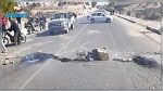غلق الطريق الوطنية الرابطة بين المتلوي وتوزر