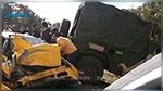 قليبية : حادث مرور بين سيارة عسكرية وتاكسي‎