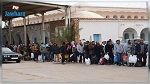 عبور مجموعة من العالقين  إلى الأراضي التونسية عبر معبر راس جدير  