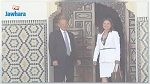 وصول راضية الجربي الى قصر الضيافة