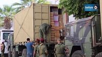 وصول صناديق و مستلزمات الاقتراع إلى مقر الهيأة الفرعية للانتخابات بسوسة بتأمين من الجيش التونسي