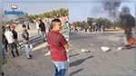 غلق الطّريق الرابطة بين شربان والجمّ