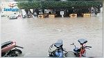 المنستير: مياه الأمطار تغمر الشارع الرئيسي وسط المدينة