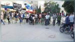 غلق الطريق من طرف احباء الشبيبة القيروانية