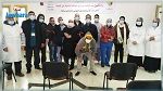 أعوان حملة التلقيح بزغوان يحملون الشارة الحمراء