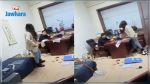 فيديو حاز ملايين المشاهدات.. موظفة تضرب مديرها المتحرش بمكنسة