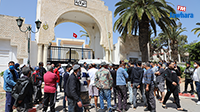 سوسة : التجار و المهنيّون يحتجون على قرار الحجر الصحي الشامل