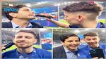 في المباشر : لاعب تشلسي  يكسب الرهان ويقوم بحلق لحيته وشارب الصحفي  (فيديو)