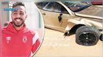 نجم الاهلي محمود كهربا يتعرض لحادث سيارة