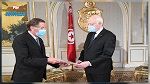 قيس سعيّد يستقبل سفير فلسطين 