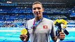البطل الأولمبي أيوب الحفناوي يشارك اليوم في تصفيات سباق 800 م سباحة حرة 