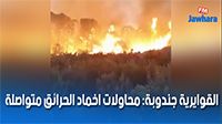 القوايرية جندوبة: محاولات اخماد الحرائق متواصلة