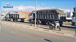 احتجاز شاحنات محملة بالفسفاط قادمة من قفصة من طرف عمال منجم الفسفاط بالمكناسي
