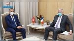 وزير الداخلية يستقبل سفير فرنسا بتونس