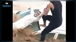 السعودية: إنقاذ مُسن كادت تجرفه السيول (فيديو)