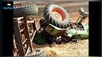جندوبة: انزلاق آلة حصاد بسبب رداءة المسلك الفلاحي