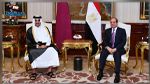 السيسي يستقبل أمير قطر  بقصر الاتحادية 
