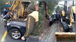 عين دراهم: إنزلاق سيارة بسبب الثلوج
