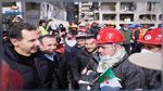 بشار الأسد يزور المناطق المنكوبة ويطّلع على عمل فرق الإنقاذ (صور)