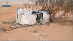 قابس: انقلاب سيارة بسبب الرياح القوية