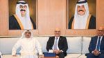 خلال زيارته الكويت : وزير الخارجية يجري جلسة عمل مع مدير عام الصندوق الكويتي للتنمية الإقتصادية العربية