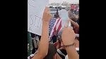 حرق العلم الأمريكي أمام مقر سفارة الولايات المتحدة بتونس