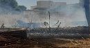 احتراق حديقة المستشفى المحلى في بوسالم‎