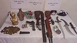 المتلوي: حجز قطع أثرية ومسدس ناري