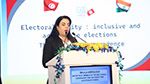 نجلاء العبروقي تستعرض تجربة هيئة الانتخابات خلال مشاركتها في ندوة دولية بالهند