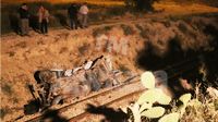 حادث اصطدام بين قطار وسيارة في مْساكن