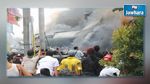 سقوط طائرة عسكرية على فندق بأندونيسيا يخلف 30 قتيلا