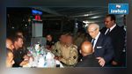 قايد السبسي يتناول الإفطار مع قوات الحرس الوطني والحماية المدنية