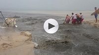 كارثة بيئية في شط مريم بسبب مياه الصرف الصحي