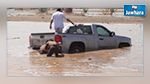 النفيضة : إنقاذ شخصين علقت سيارتهما بوادي