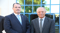زيارة وزير الشباب و الرياضة إلى رضا شرف الدين