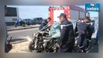 وفاة عون أمن اثر اصطدام سيارته بشاحنة ثقيلة